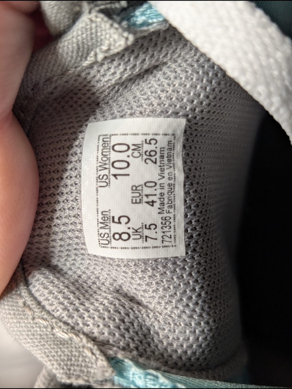 NEW Vans Women's Metallic Silver Low-Top Sneakers - Picture 4 of 4